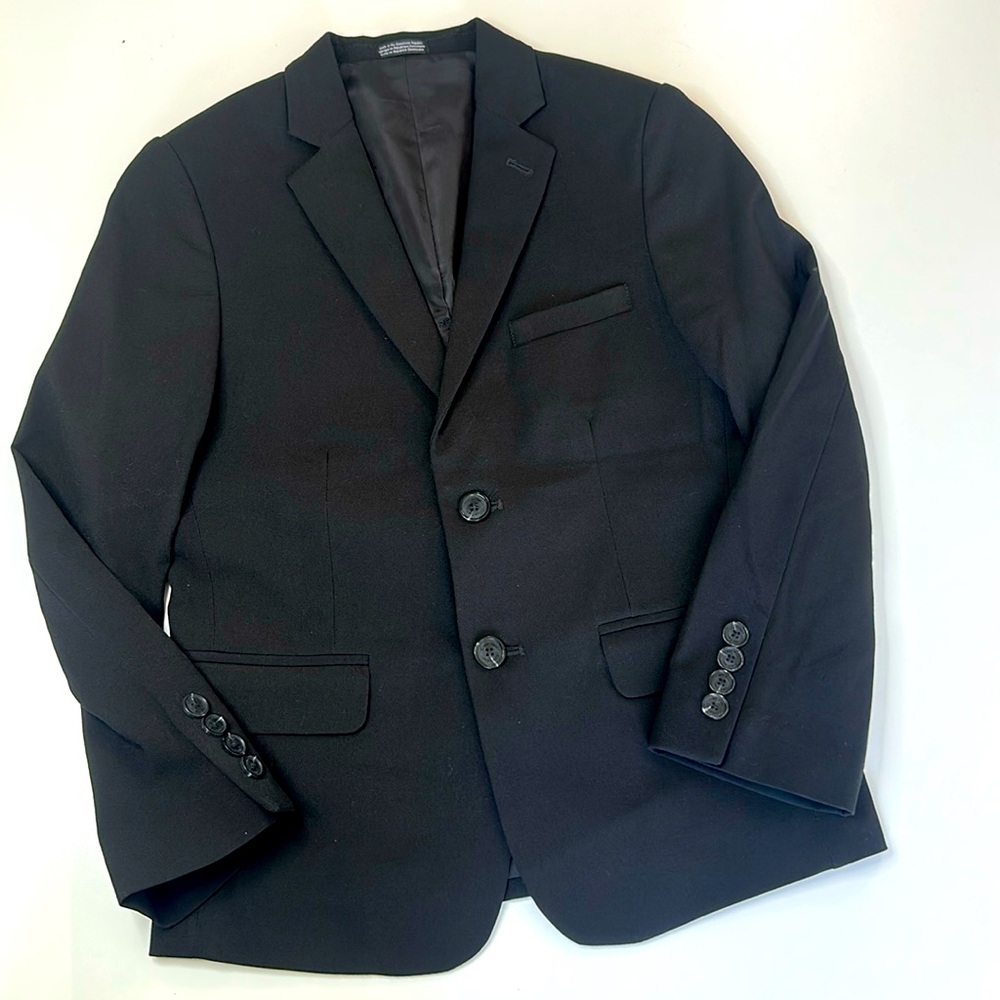 Boys Size 10 Black Suit Calvin Klein Blazer Jacket